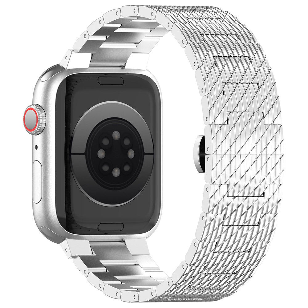 Λουράκι Techsuit W052 για Apple Watch 49mm / 46mm / 45mm / 44mm / 42mm Series, Ασημί