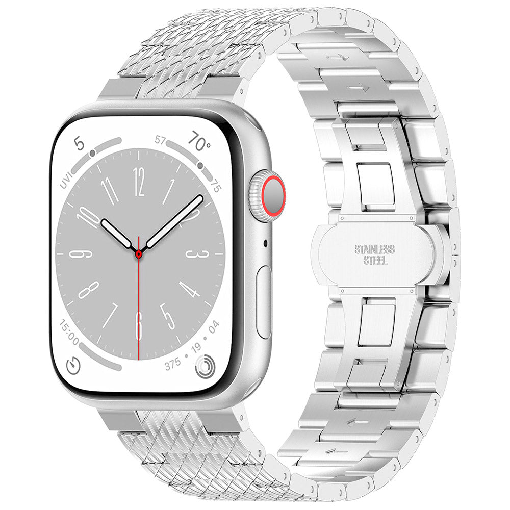 Λουράκι Techsuit W052 για Apple Watch 49mm / 46mm / 45mm / 44mm / 42mm Series, Ασημί