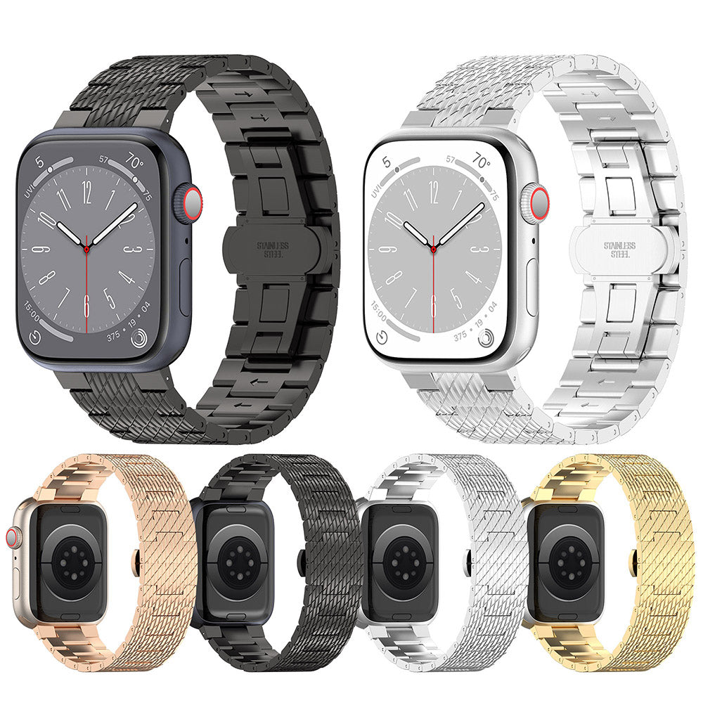Λουράκι Techsuit W052 για Apple Watch 49mm / 46mm / 45mm / 44mm / 42mm Series, Ασημί