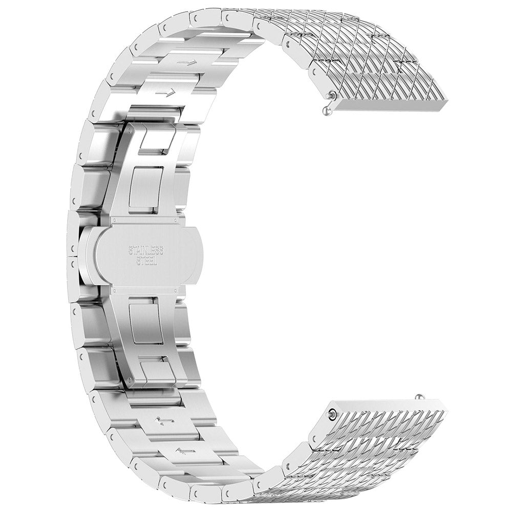 Λουράκι Techsuit W052 για Samsung Galaxy Watch / Huawei Watch Series, 20mm, Ασημί