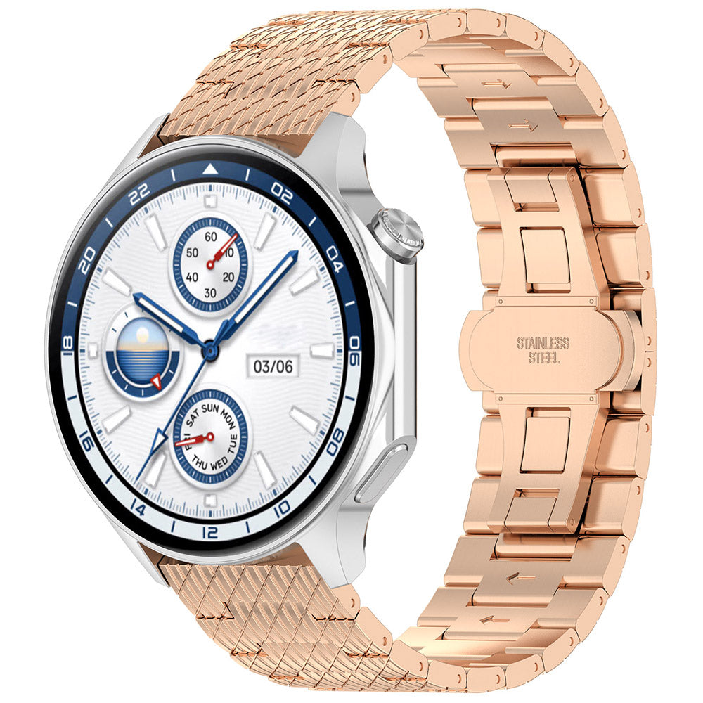 Λουράκι Techsuit W052 για Samsung Galaxy Watch / Huawei Watch Series, 20mm, Ροζ Χρυσό