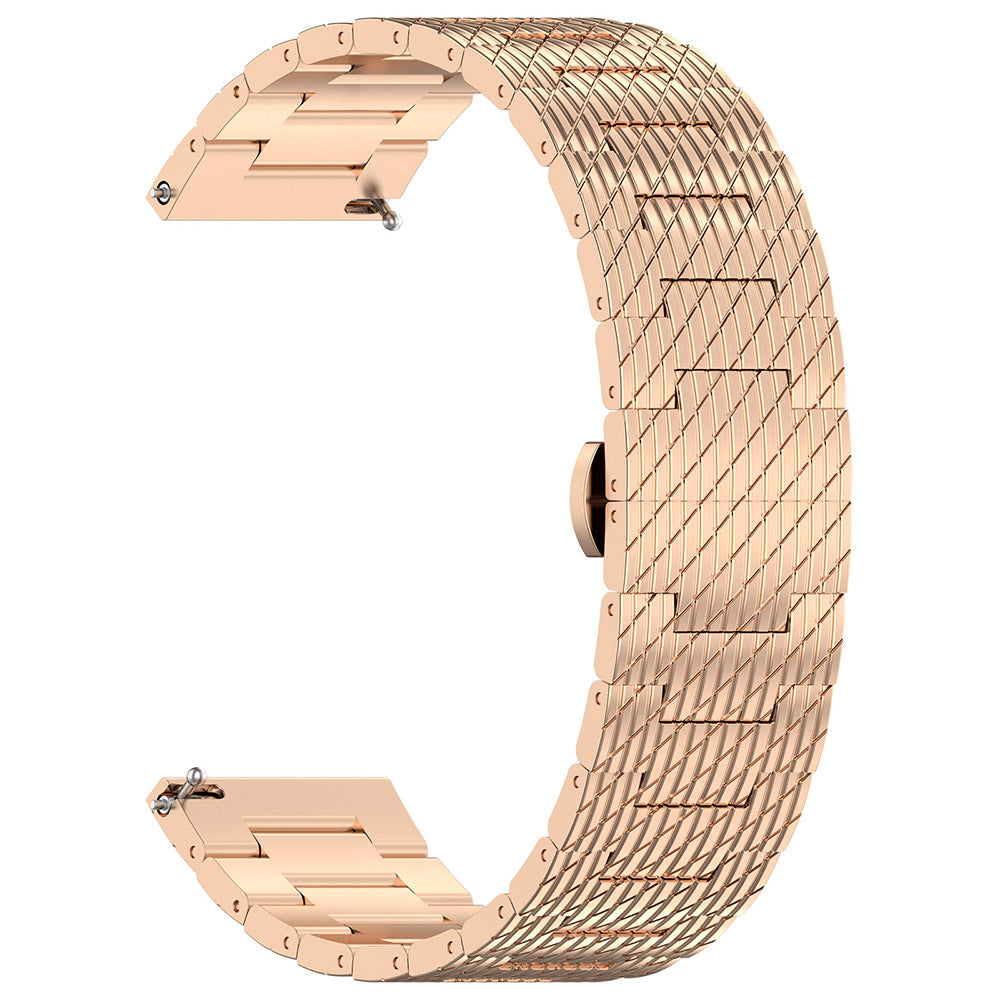 Λουράκι Techsuit W052 για Samsung Galaxy Watch / Huawei Watch Series, 20mm, Ροζ Χρυσό