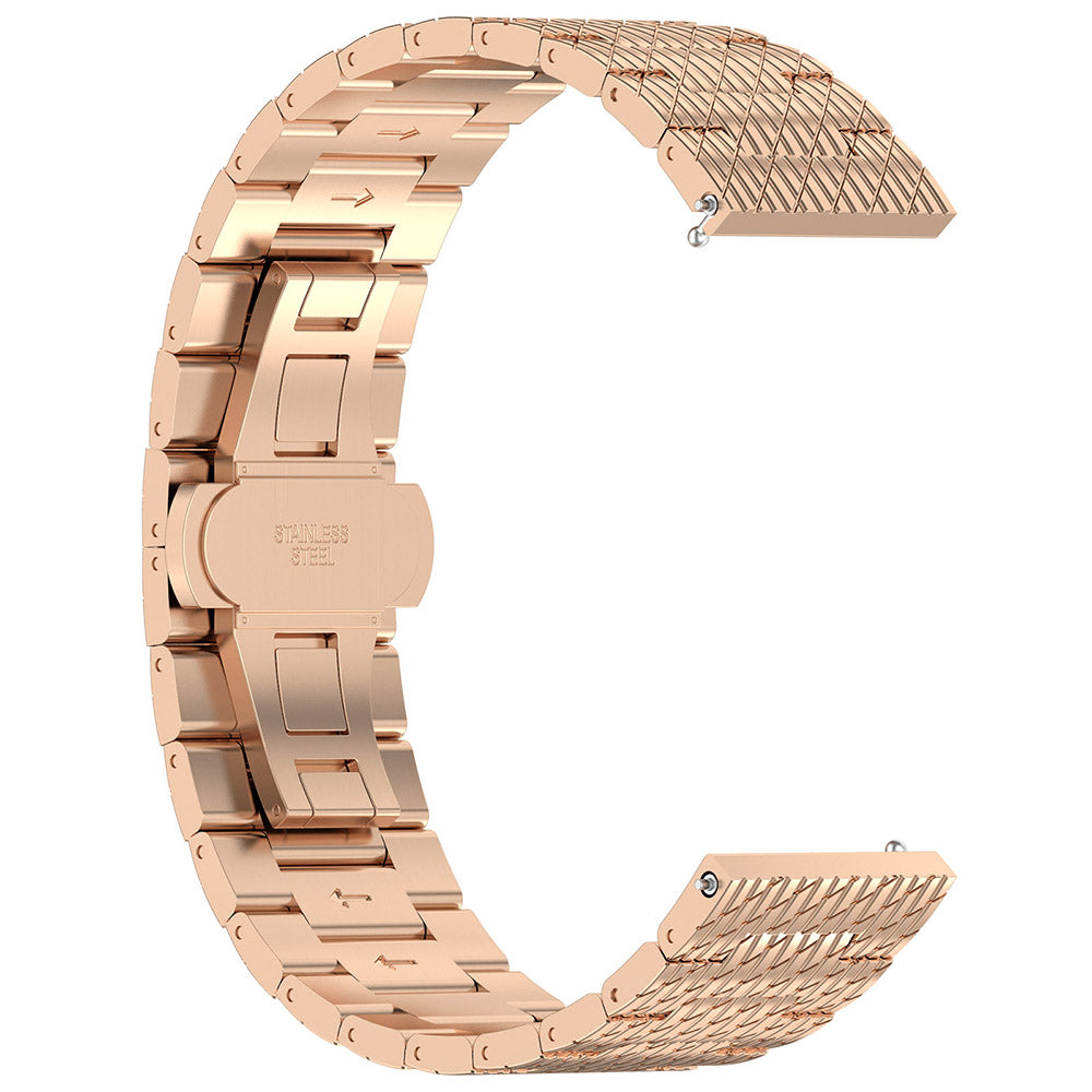 Λουράκι Techsuit W052 για Samsung Galaxy Watch / Huawei Watch Series, 20mm, Ροζ Χρυσό