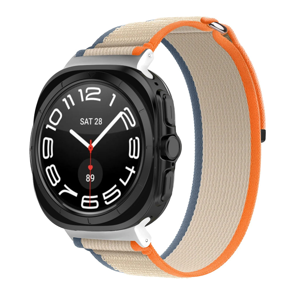 Λουράκι Techsuit W054 για Samsung Galaxy Watch Ultra, Πορτοκαλί Μπεζ