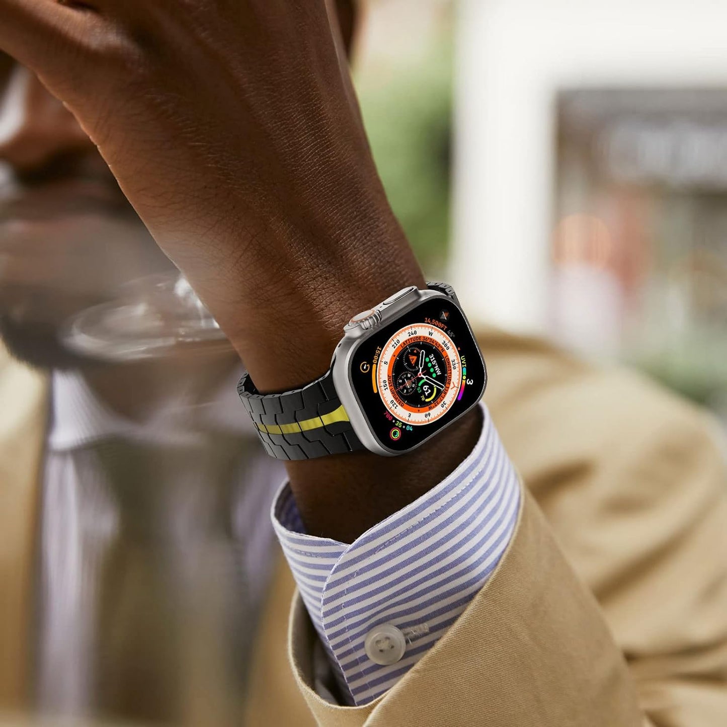 Λουράκι Techsuit W063 για Apple Watch 49mm / 46mm / 45mm / 44mm / 42mm Series, Πορτοκαλί