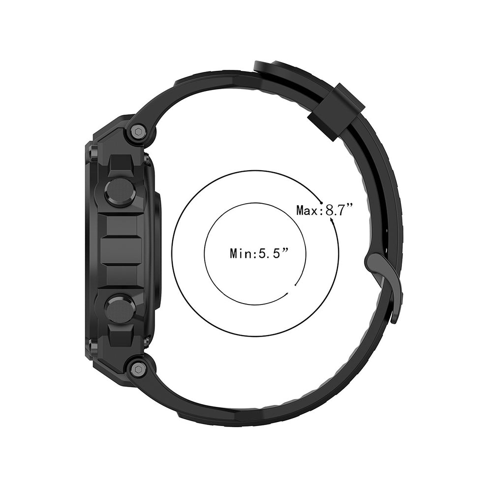 Λουράκι Techsuit W067 για Amazfit T-Rex Pro / T-Rex, Μαύρο