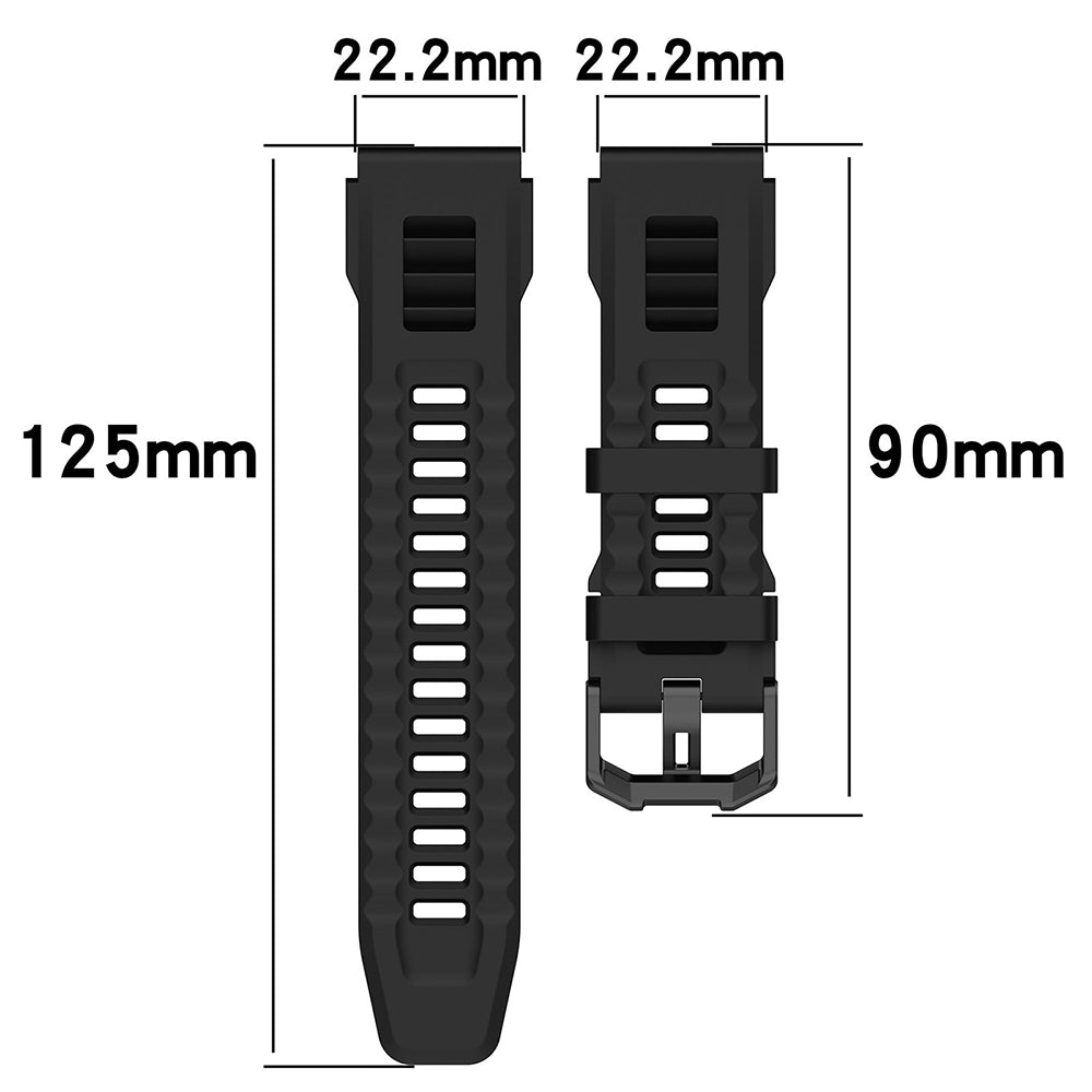 Λουράκι Techsuit W067 για Amazfit T-Rex Ultra, Μαύρο