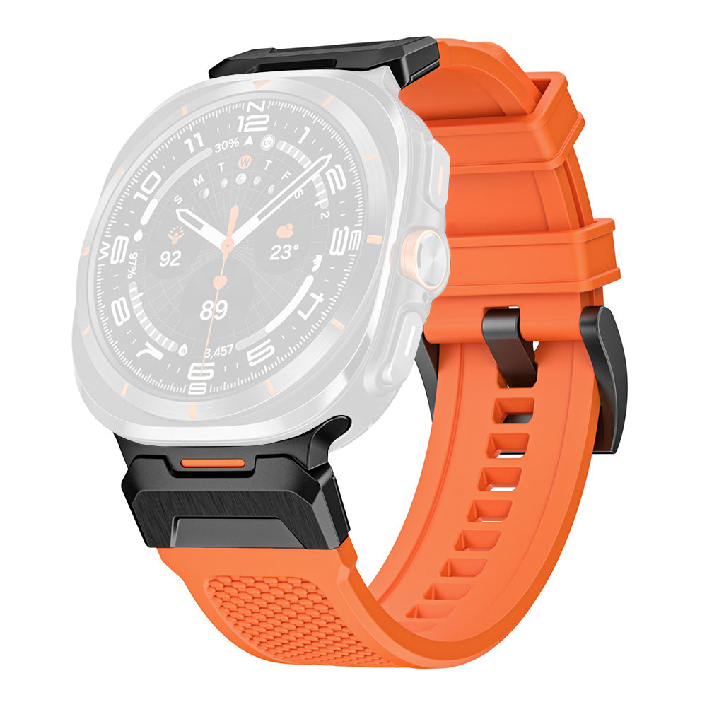 Λουράκι Techsuit W068 για Samsung Galaxy Watch Ultra, Μαύρο Πορτοκαλί