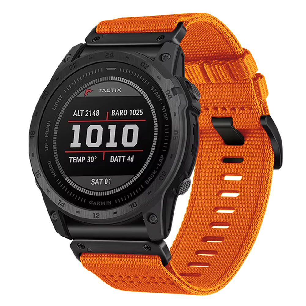 Λουράκι Techsuit W070 για Garmin Watch Fenix / Forerunner / Approach Series, 22mm, Πορτοκαλί