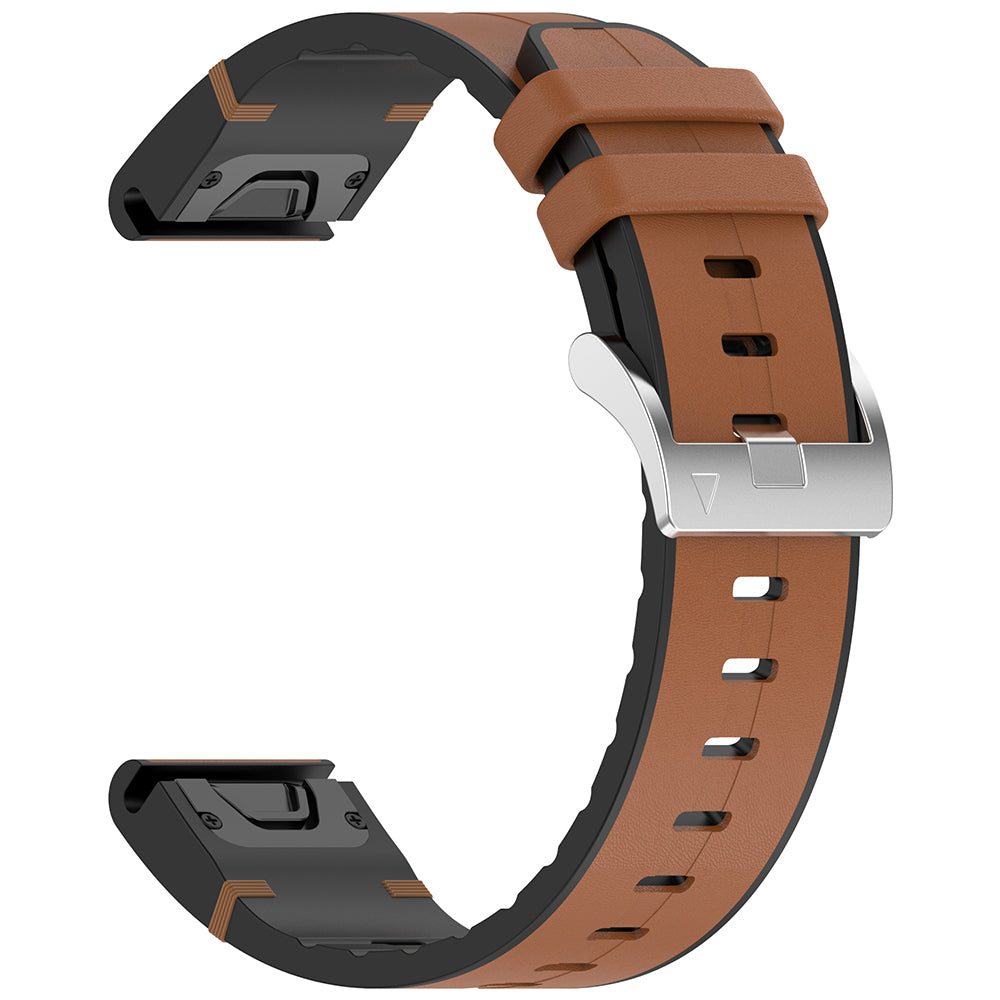 Λουράκι Techsuit W071 για Garmin Watch Fenix / Forerunner Series, 22mm, Καφέ