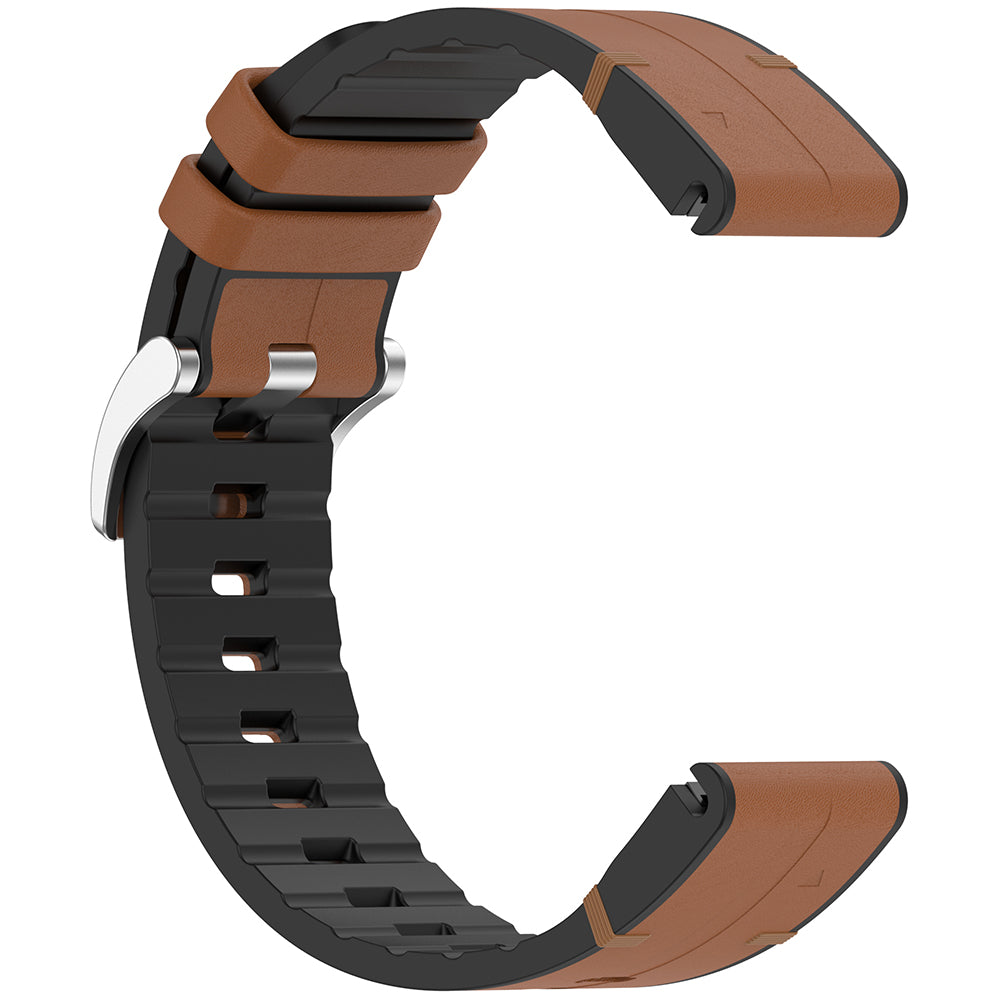 Λουράκι Techsuit W071 για Garmin Watch Fenix / Forerunner Series, 22mm, Καφέ