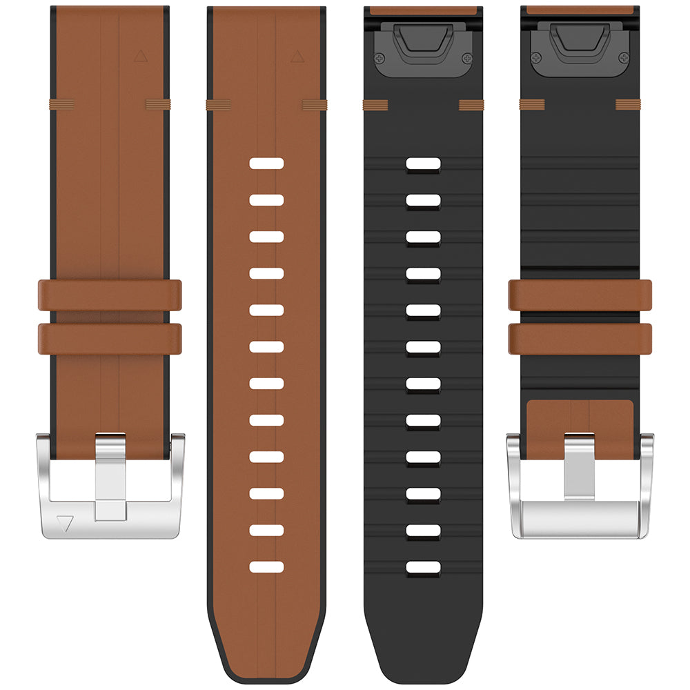 Λουράκι Techsuit W071 για Garmin Watch Fenix / Forerunner Series, 22mm, Καφέ