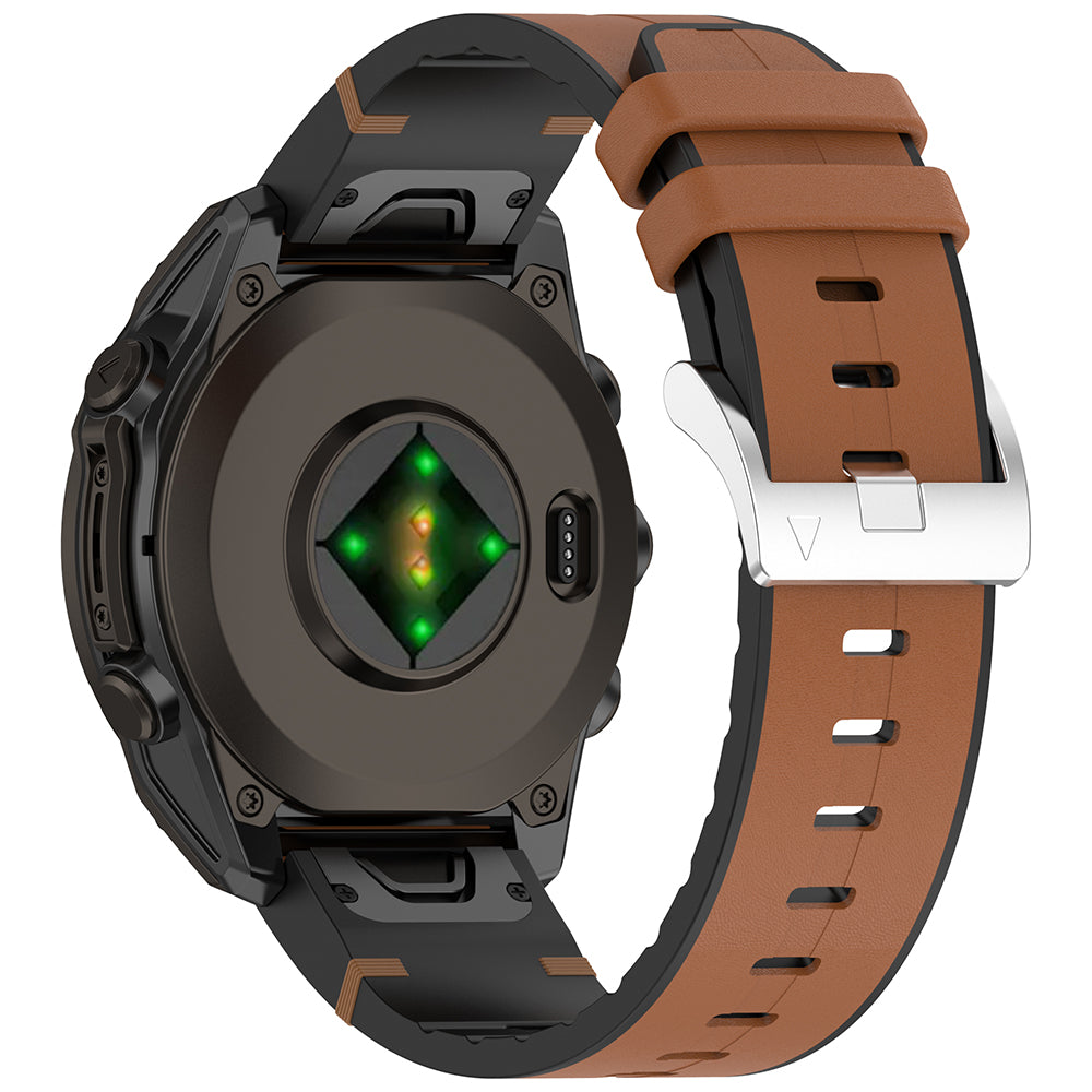 Λουράκι Techsuit W071 για Garmin Watch Fenix / Forerunner Series, 22mm, Καφέ