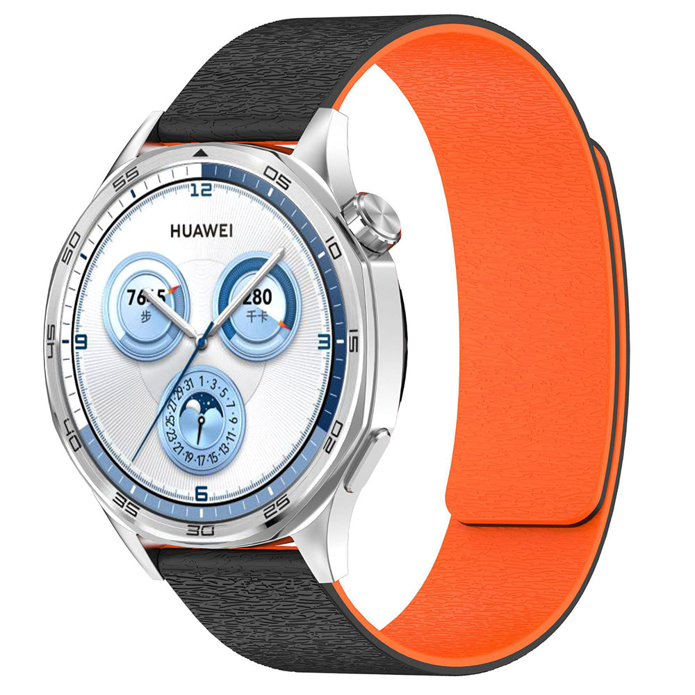 Λουράκι Techsuit W074 για Samsung Galaxy Watch Series, 22mm, Μαύρο Πορτοκαλί