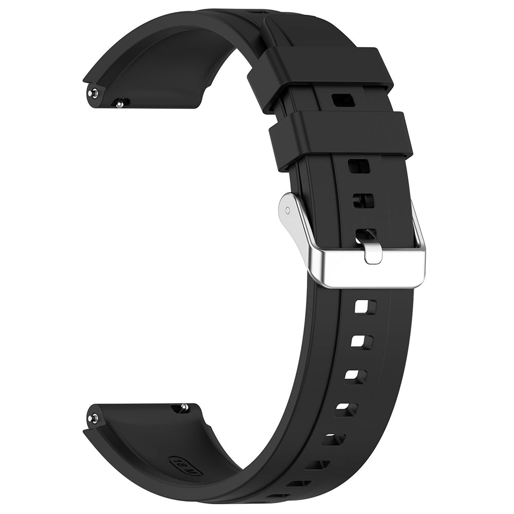 Λουράκι Techsuit W075 για Huawei Watch / Garmin Watch Series, 18mm, Μαύρο