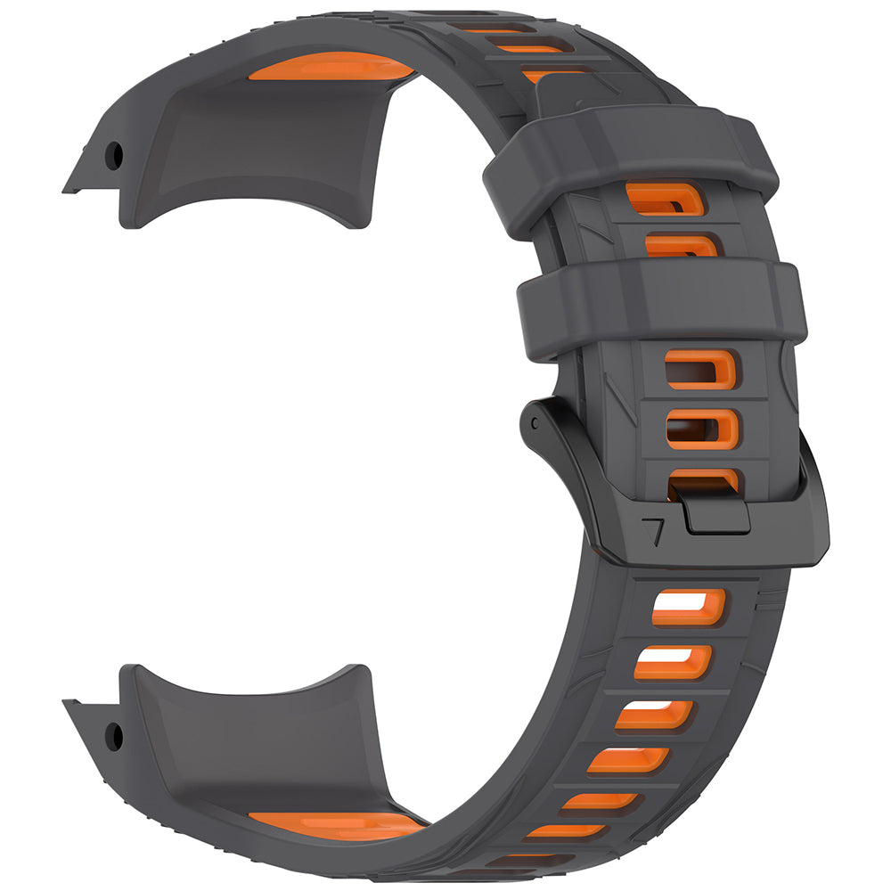 Λουράκι Techsuit W077 για Garmin Instinct 3 45mm Solar / Instinct 3 45mm, Γκρι Πορτοκαλί