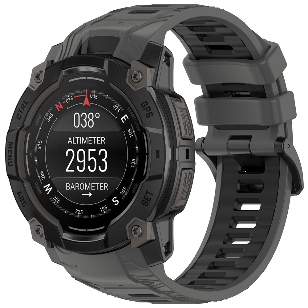 Λουράκι Techsuit W077 για Garmin Instinct 3 50mm Solar / Instinct 3 50mm, Γκρι