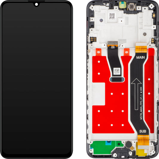 Οθόνη με οθόνη αφής Huawei nova Y72, με πλαίσιο, μαύρο, πακέτο υπηρεσιών 02356ACK