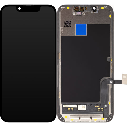 JK Οθόνη αφής για Apple iPhone 13 mini, με πλαίσιο, έκδοση LCD εντός κυψέλης, μαύρο