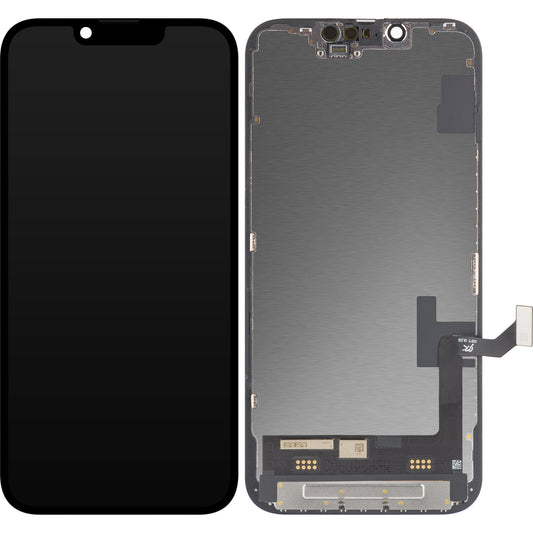 Οθόνη αφής JK για Apple iPhone 14, με πλαίσιο, έκδοση OLED, μαύρο