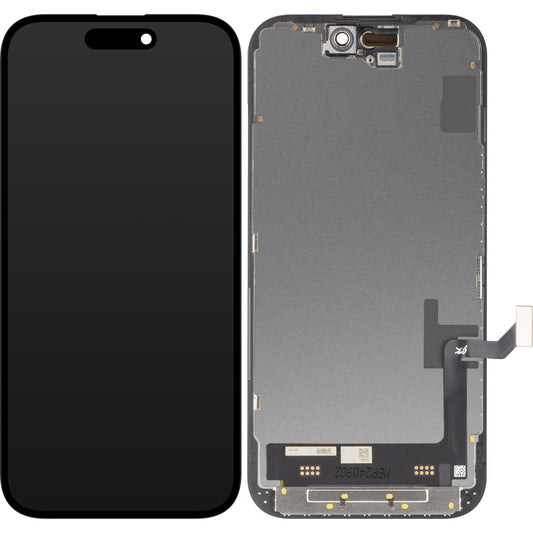 Οθόνη αφής JK για Apple iPhone 15, με πλαίσιο, έκδοση LCD εντός κυψέλης, μαύρο