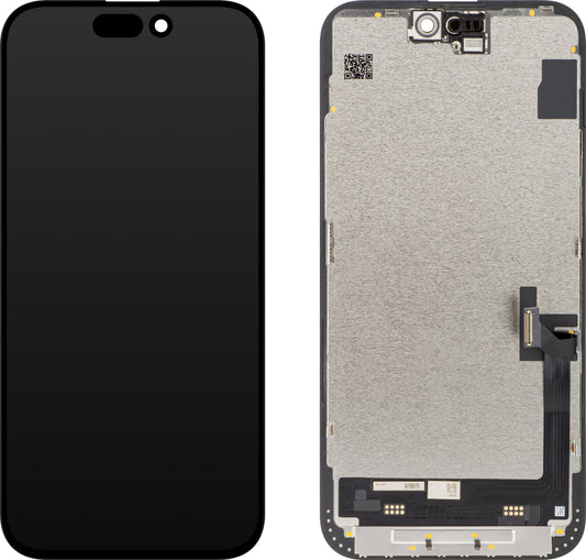 Οθόνη αφής JK για Apple iPhone 15 Plus, με πλαίσιο, έκδοση LCD εντός κυψέλης, μαύρο
