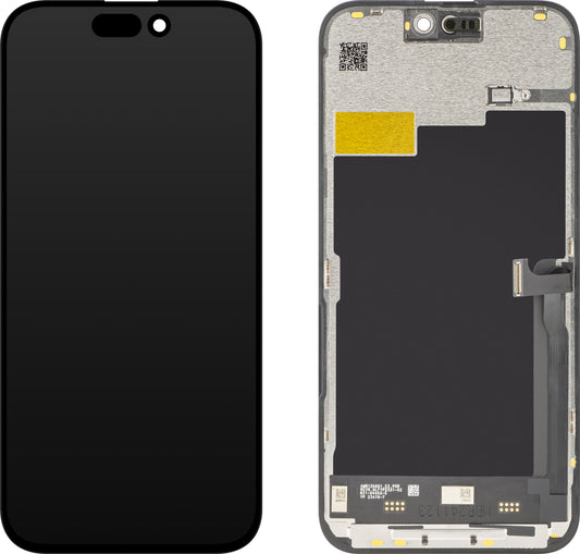 Οθόνη αφής JK για Apple iPhone 15 Pro Max, με πλαίσιο, έκδοση LCD εντός κυψέλης, μαύρο
