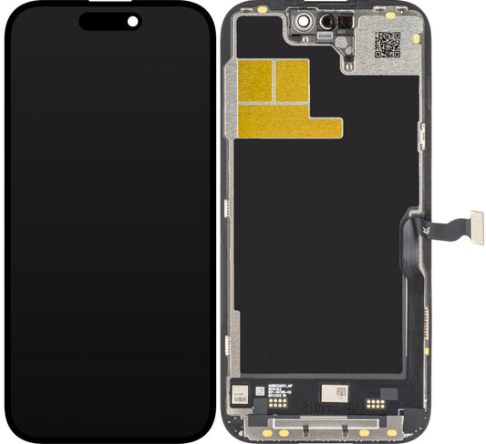 JK Οθόνη αφής για Apple iPhone 14 Pro, με πλαίσιο, LCD In-Cell IC Κινητή, Μαύρο