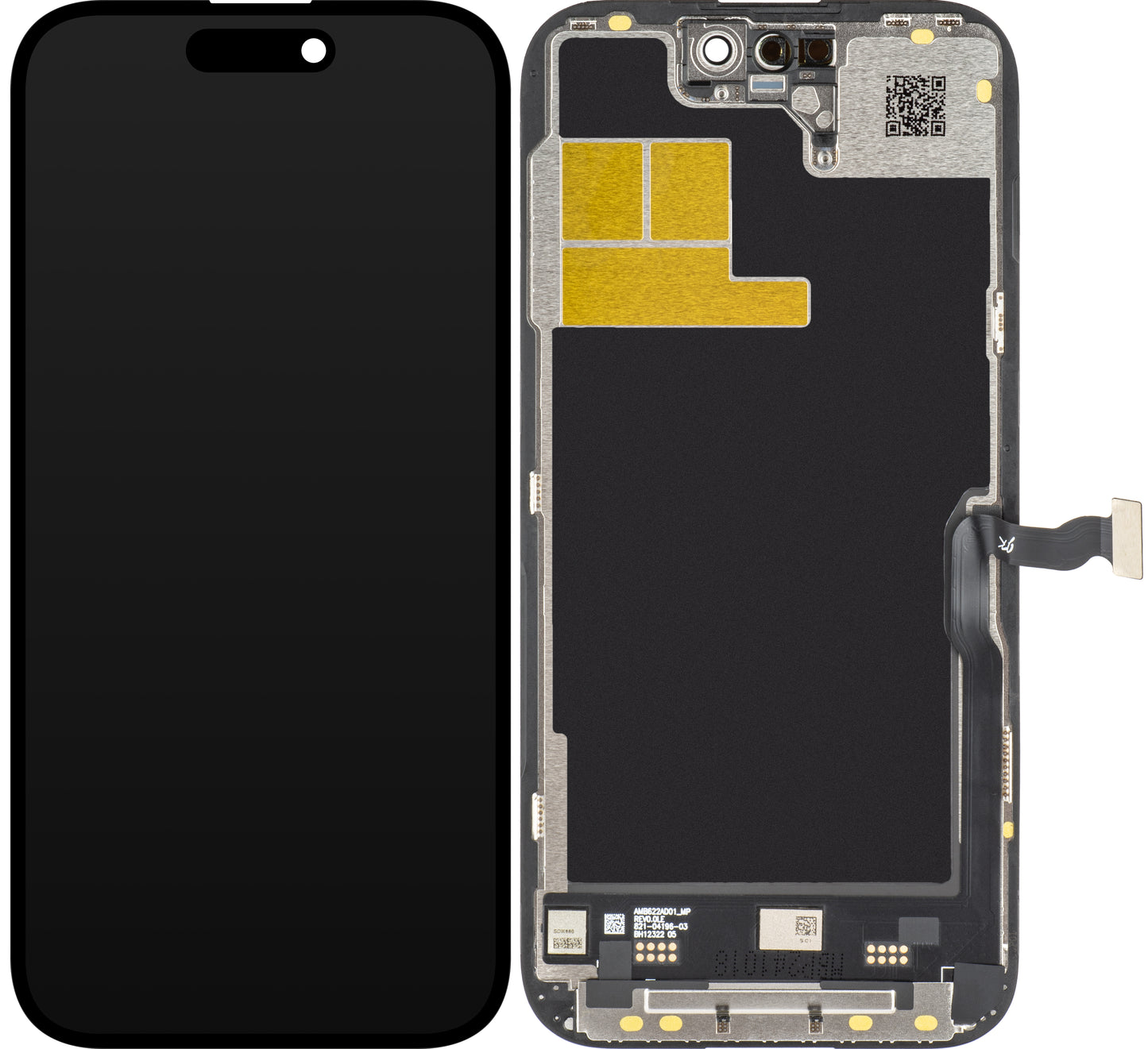 Οθόνη με οθόνη αφής JK για Apple iPhone 14 Pro, με πλαίσιο, έκδοση LCD In-Cell IC μετακινούμενη, μαύρο