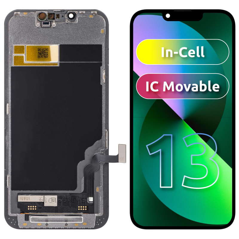 Οθόνη αφής JK για Apple iPhone 13, με πλαίσιο, έκδοση In-Cell LCD, μαύρο