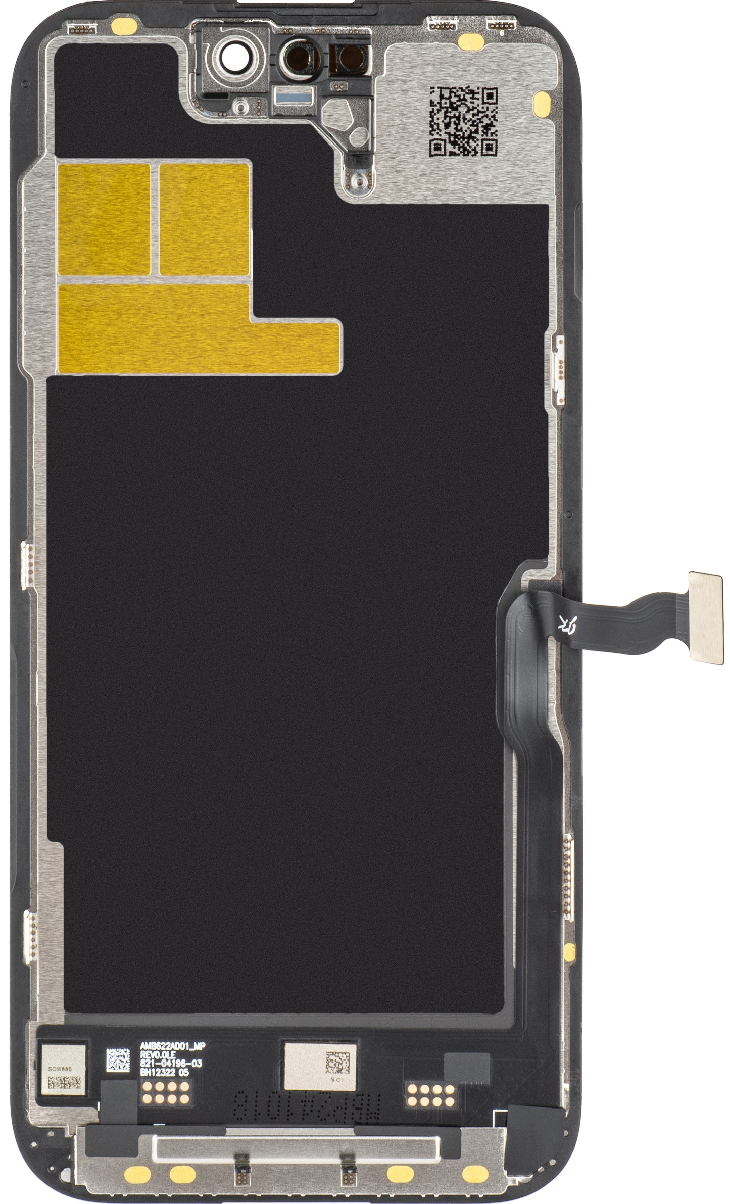 Οθόνη με οθόνη αφής JK για Apple iPhone 14 Pro, με πλαίσιο, έκδοση LCD In-Cell IC μετακινούμενη, μαύρο