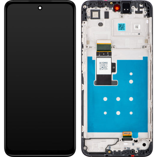 Motorola Moto G23 Touchscreen Display with Frame, Black, Service Pack 5D68C22092