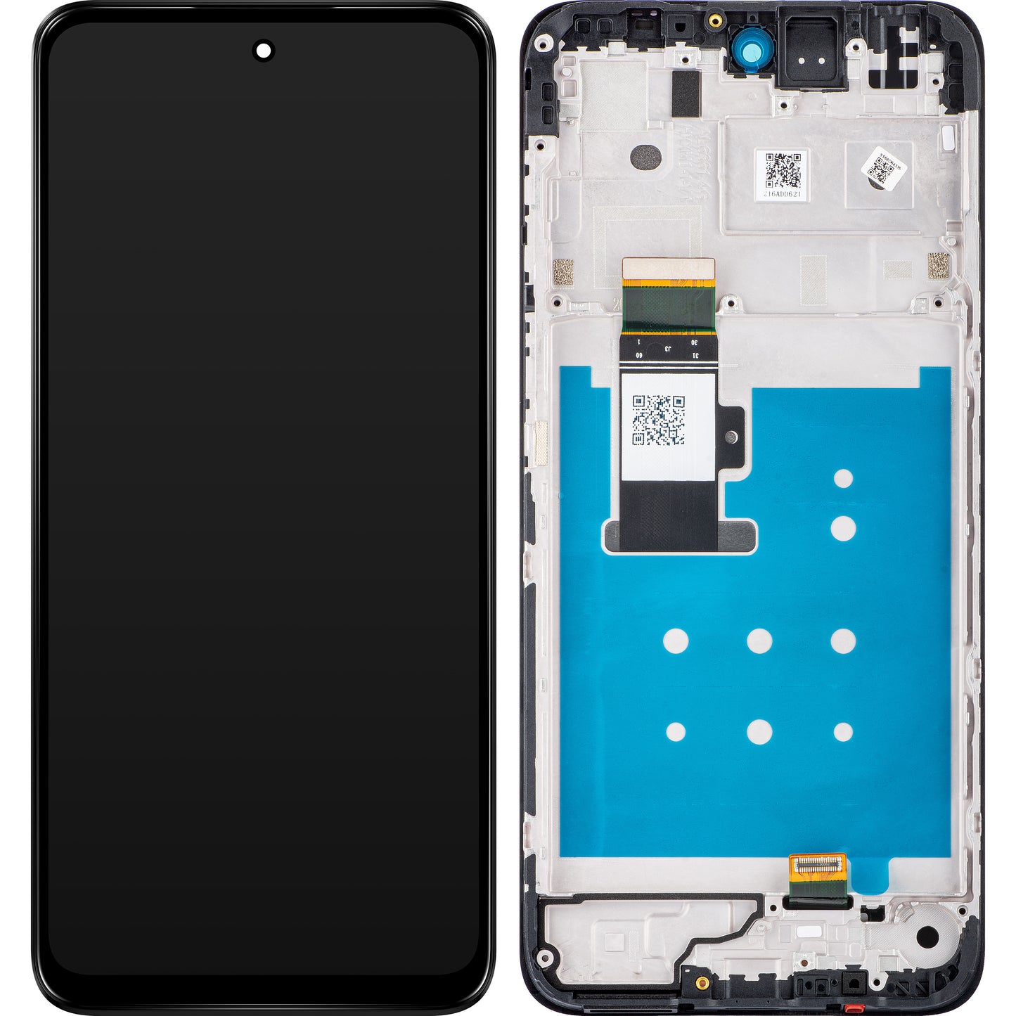Motorola Moto G13 Touchscreen Display with Frame, Black (Matte Charcoal), Service Pack 5D68C22318