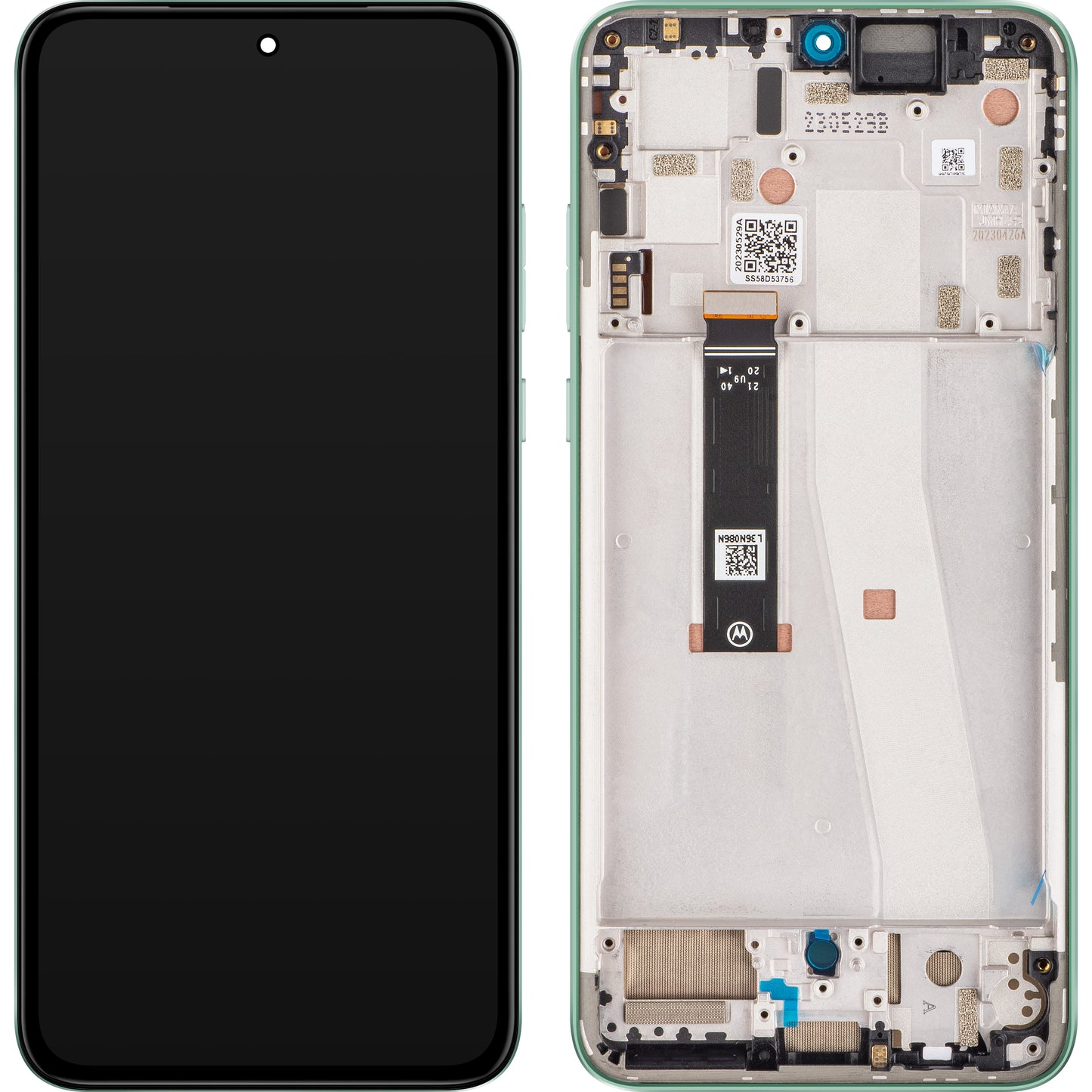 Οθόνη αφής Motorola Edge 30 Neo, με πλαίσιο, πράσινο (Aqua Foam), πακέτο σέρβις 5D68C21406