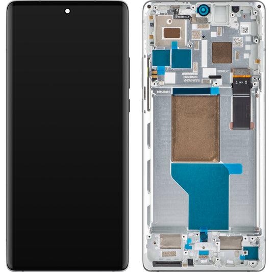 Οθόνη αφής Motorola Edge 30 Ultra με πλαίσιο, Starlight White, πακέτο σέρβις 5D68C21453