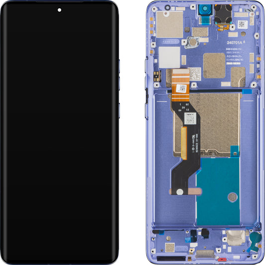 Οθόνη αφής Motorola Edge 50 Pro, με πλαίσιο, μοβ (Luxe Lavender), πακέτο σέρβις 5D68C24093