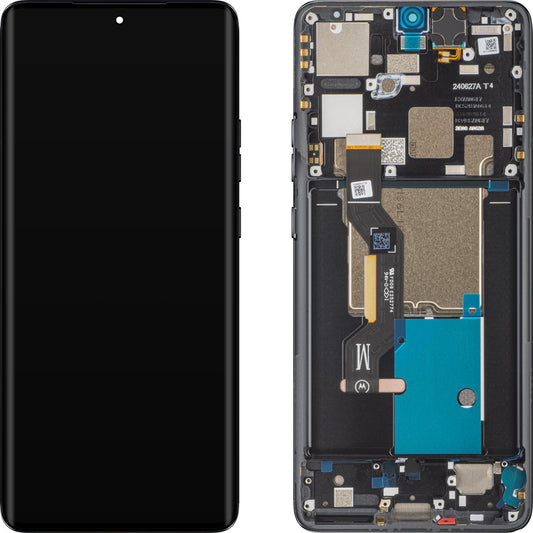 Οθόνη αφής Motorola Edge 50 Pro, με πλαίσιο, μαύρο (Black Beauty), πακέτο σέρβις 5D68C24092