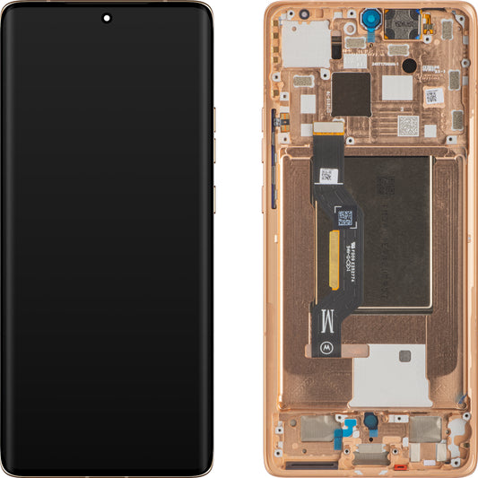 Οθόνη αφής Motorola Edge 50, με πλαίσιο, ροζ (Peach Fuzz), πακέτο σέρβις 5D68C25137