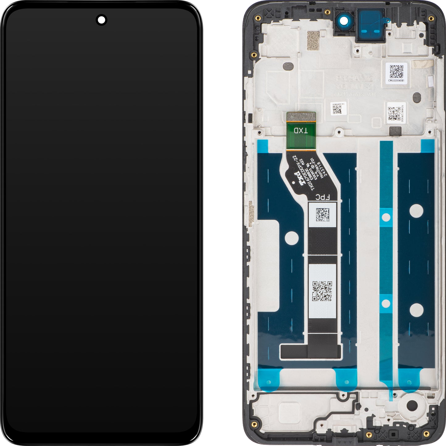 Motorola Moto Moto E15 / G05 Οθόνη αφής με πλαίσιο, μαύρο, πακέτο σέρβις 5D68C29300