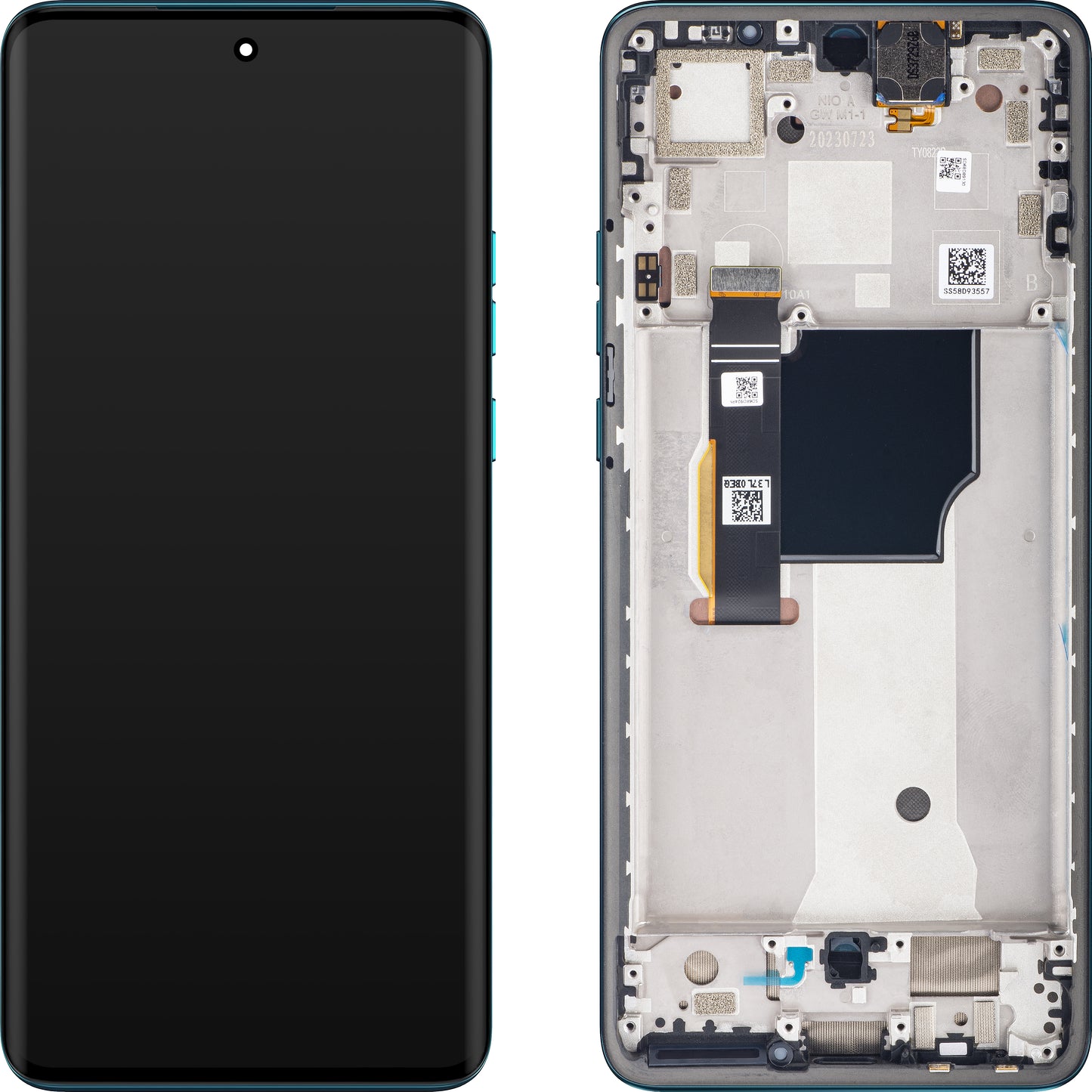 Οθόνη με οθόνη αφής Motorola Edge 40 Neo, με πλαίσιο, έκδοση L3, μπλε (Caneel Bay), ανταλλαγή 5D68C23160