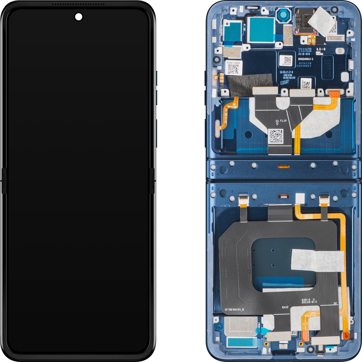 Οθόνη αφής Motorola Razr 2025 / Razr 60, με πλαίσιο, Υποεσωτερική, Μπλε Ναυτικό (Gibraltar Sea), Service Pack 5D68C29965