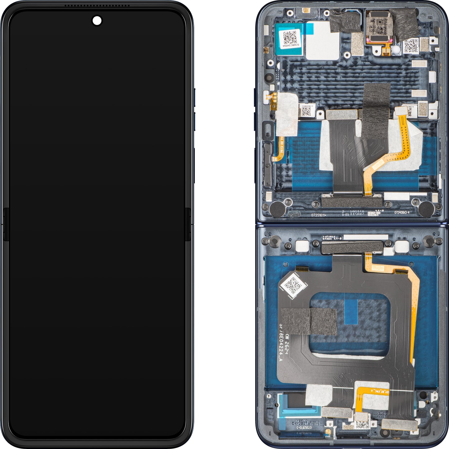 Οθόνη αφής Motorola Razr+ 2025 / Razr+ 2024 / Razr 50 Ultra, με Πλαίσιο, Υποδοχή Εσωτερική, Μπλε Σκούρο (Navy Blazer), Service Pack 5D68C24698