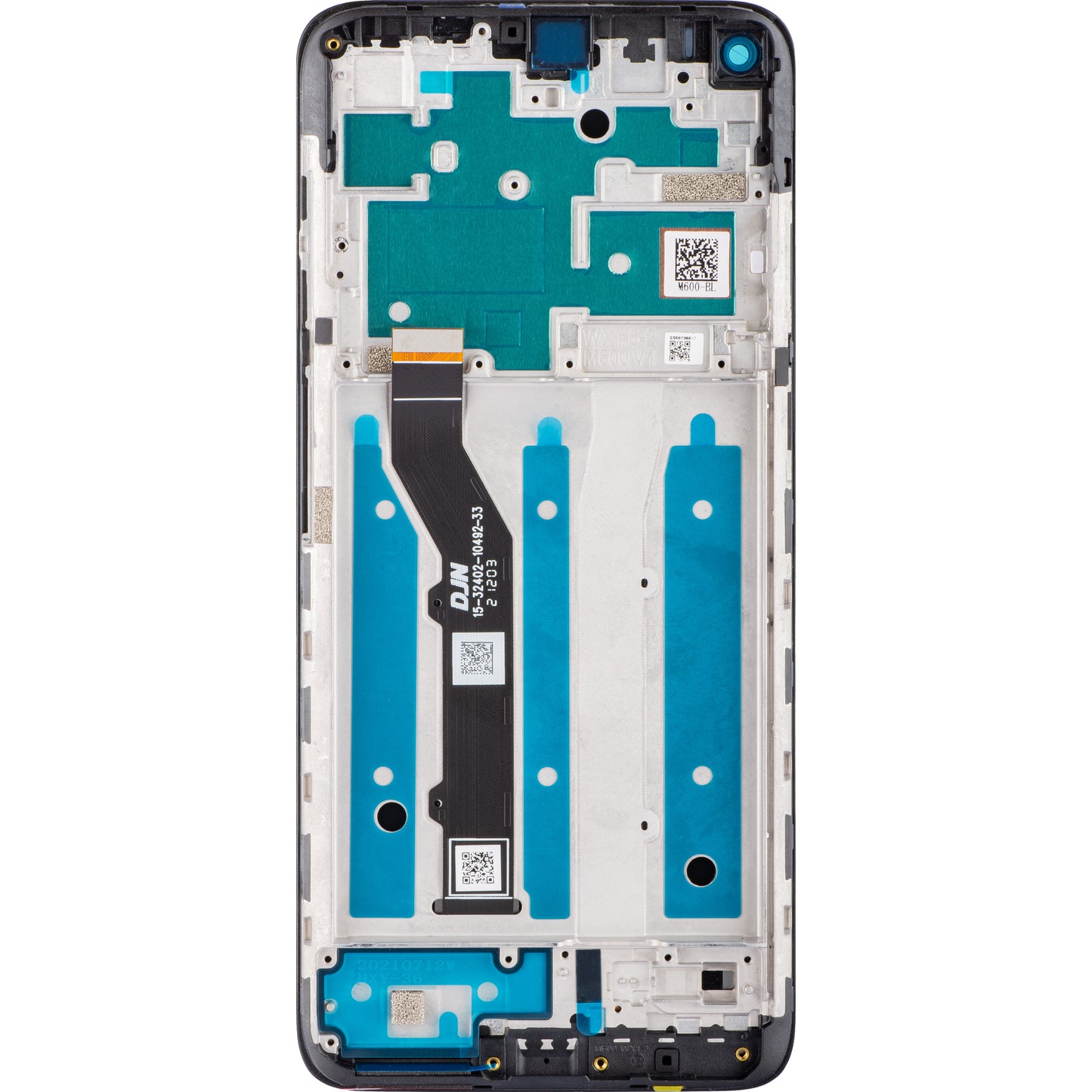 Motorola Moto G9 Plus Οθόνη αφής με οθόνη αφής, με πλαίσιο, μαύρο, πακέτο σέρβις 5D68C17281