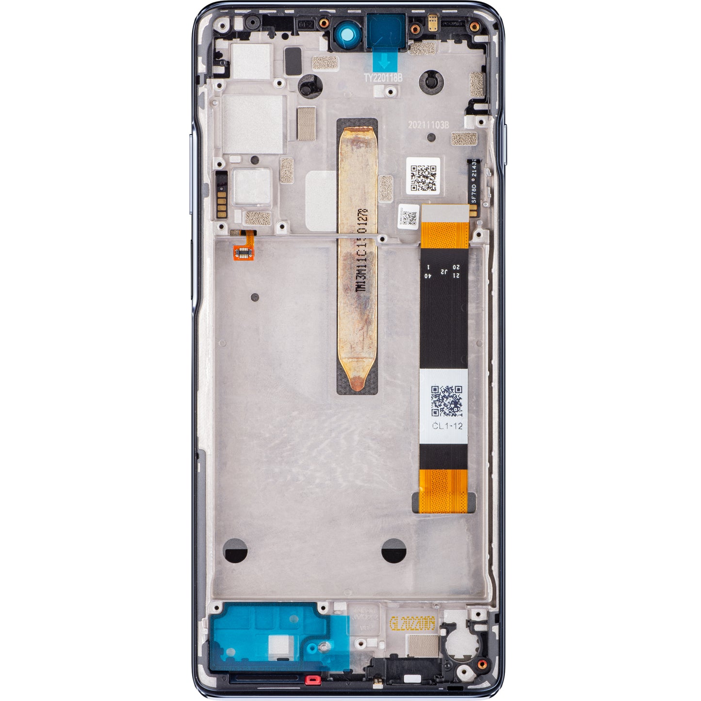 Motorola Moto Moto G200 5G Οθόνη αφής, με πλαίσιο, μπλε, πακέτο σέρβις 5D68C20181