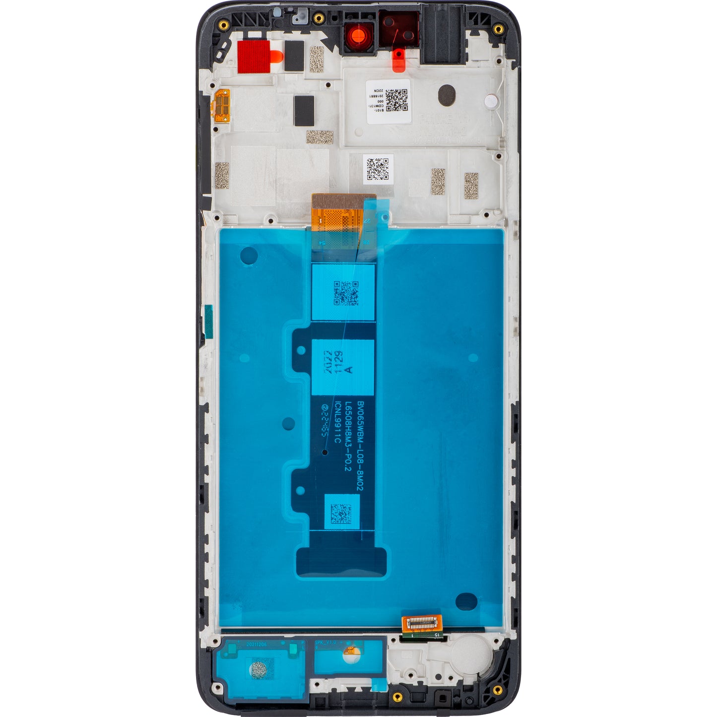 Motorola Moto Moto G22 Touchscreen Display with Frame, Black, Service Pack 5D68C20423
