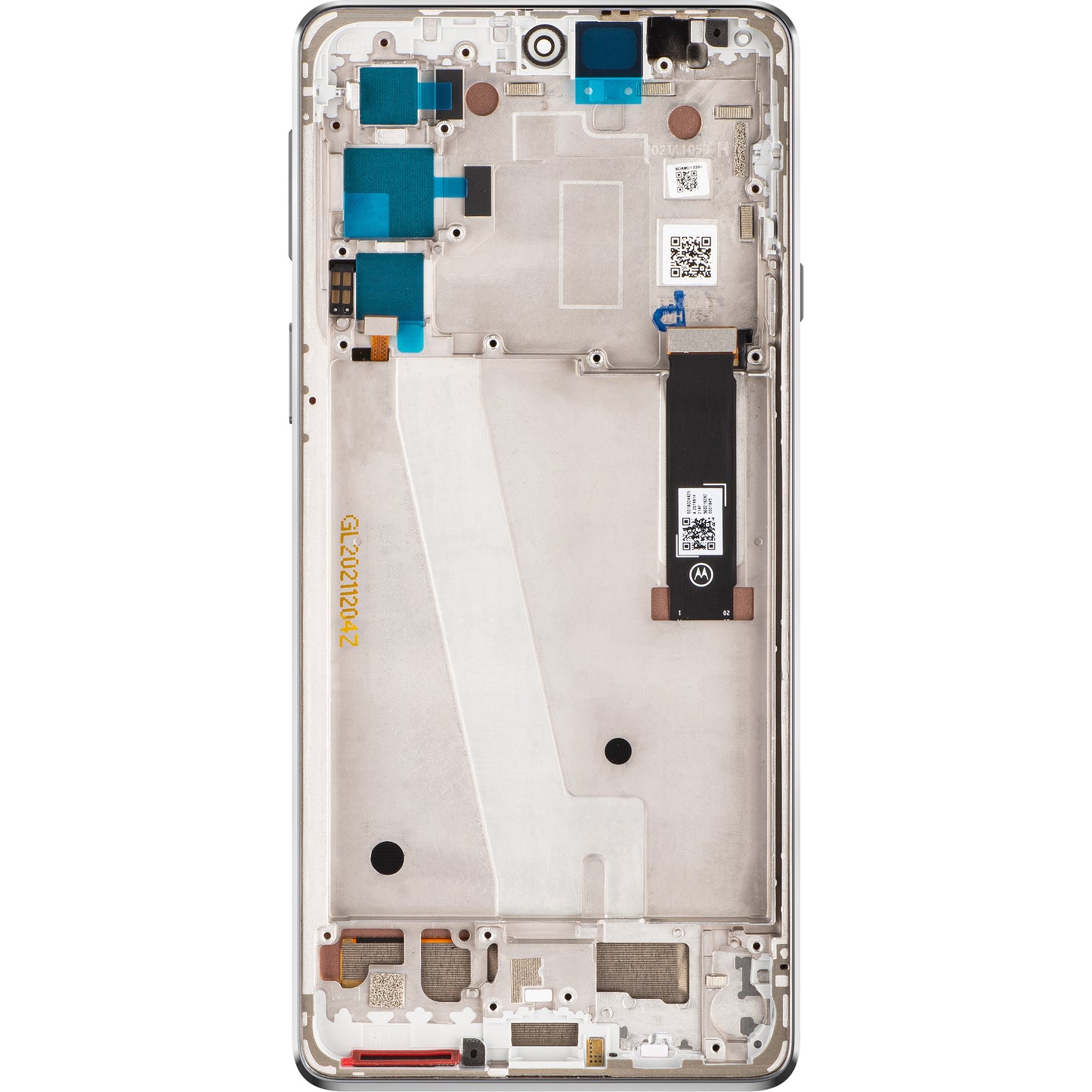 Οθόνη αφής Motorola Edge 20, με πλαίσιο, παγωμένο λευκό, πακέτο σέρβις 5D68C19194