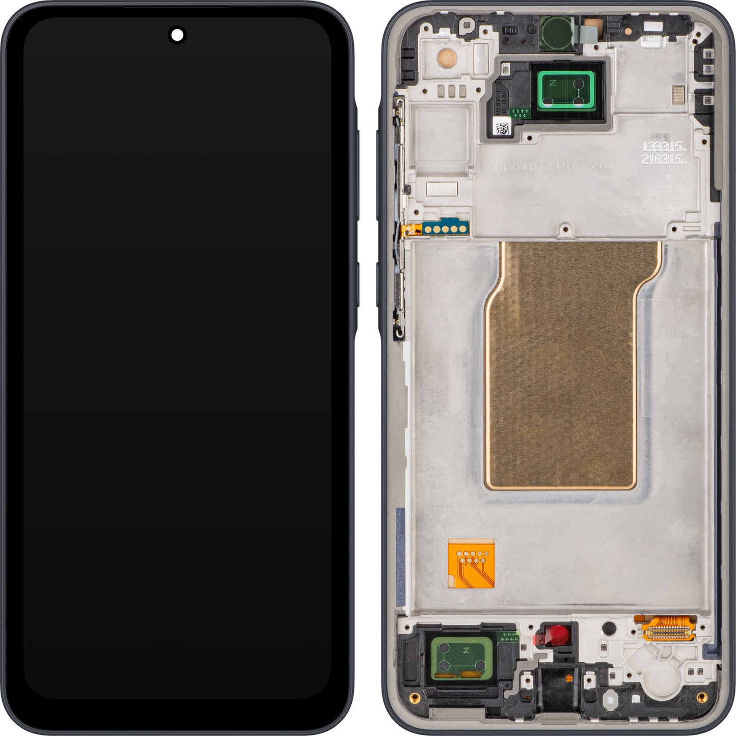 Οθόνη με οθόνη αφής MP συμβατή με Samsung Galaxy A35 5G A356, με Πλαίσιο, Μαύρη