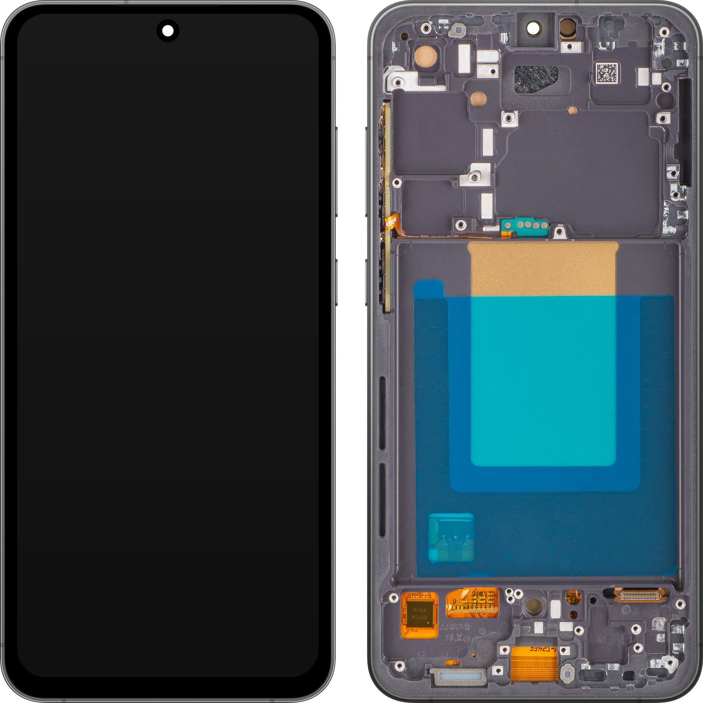 Οθόνη με Αφής MP συμβατή με Samsung Galaxy S24 FE S721, με Πλαίσιο, Έκδοση OLED, Μαύρο