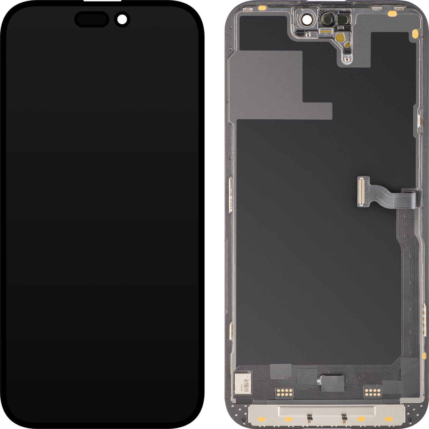 Οθόνη αφής MP συμβατή με Apple iPhone 14 Pro, με Πλαίσιο, Έκδοση Soft OLED 120Hz FHD Diagnostic, Μαύρη, Swap