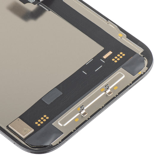 Οθόνη αφής MP συμβατή με Apple iPhone 16, με Πλαίσιο, Έκδοση Soft OLED FHD 120Hz IC Movable, Μαύρη